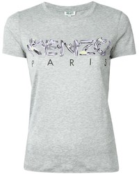 T-shirt stampata grigia di Kenzo
