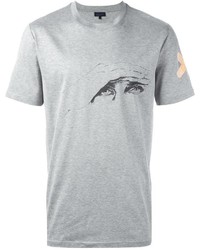 T-shirt stampata grigia di Lanvin