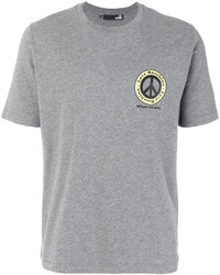 T-shirt stampata grigia di Love Moschino