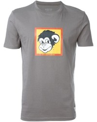T-shirt stampata grigia di Paul Smith