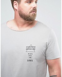 T-shirt stampata grigia di Asos