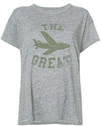 T-shirt stampata grigia di The Great