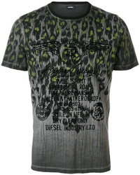 T-shirt stampata grigio scuro di Diesel