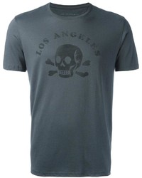 T-shirt stampata grigio scuro di John Varvatos