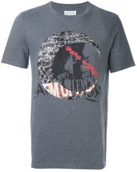 T-shirt stampata grigio scuro di Maison Margiela