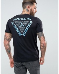 T-shirt stampata nera di Asos