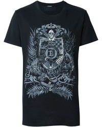 T-shirt stampata nera di Balmain