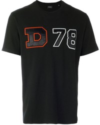 T-shirt stampata nera di Diesel