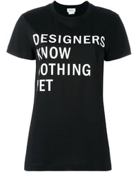T-shirt stampata nera di DKNY
