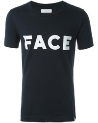 T-shirt stampata nera di Facetasm