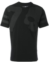 T-shirt stampata nera di Hydrogen