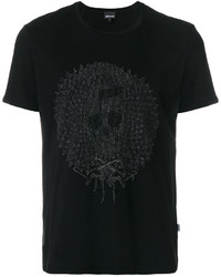 T-shirt stampata nera di Just Cavalli