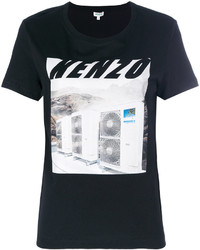 T-shirt stampata nera di Kenzo
