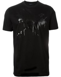 T-shirt stampata nera di Lanvin