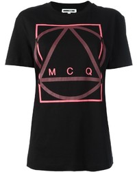 T-shirt stampata nera di McQ by Alexander McQueen