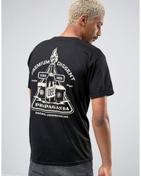 T-shirt stampata nera di Obey