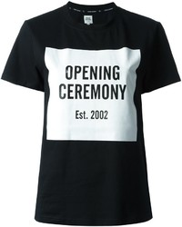 T-shirt stampata nera di Opening Ceremony