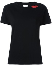 T-shirt stampata nera di Saint Laurent