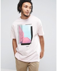 T-shirt stampata rosa di Asos