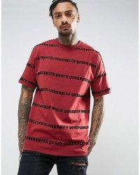 T-shirt stampata rossa di Asos