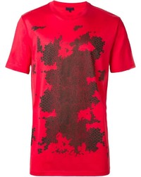 T-shirt stampata rossa di Lanvin