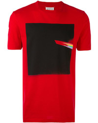 T-shirt stampata rossa di Maison Margiela