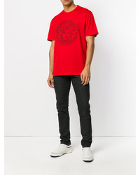 T-shirt stampata rossa di Versus