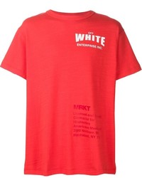 T-shirt stampata rossa di Off-White