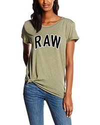 T-shirt stampata verde oliva di G-Star Raw