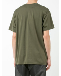 T-shirt stampata verde oliva di Givenchy