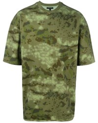 T-shirt stampata verde oliva di Yeezy