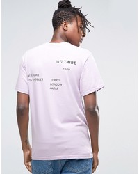 T-shirt stampata viola chiaro