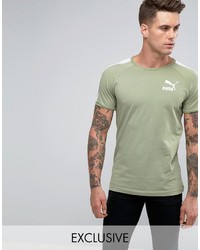 T-shirt verde oliva di Puma