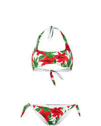 Top bikini a fiori bianco di MC2 Saint Barth