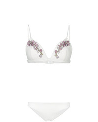 Top bikini a fiori bianco di Zimmermann