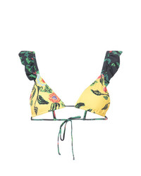 Top bikini a fiori giallo di Patbo
