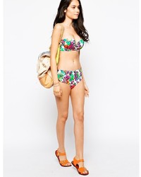 Top bikini a fiori multicolore di Gossard