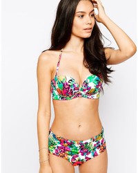 Top bikini a fiori multicolore di Gossard