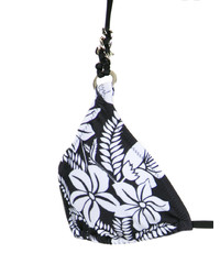 Top bikini a fiori nero e bianco di Amir Slama
