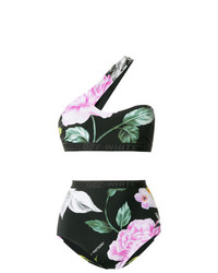 Top bikini a fiori nero di Off-White