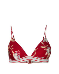 Top bikini a fiori rosso di Zimmermann