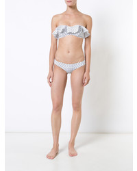 Top bikini a pois bianco di Lisa Marie Fernandez