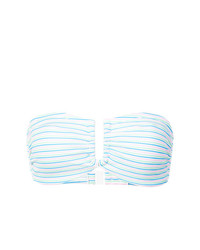 Top bikini a righe orizzontali azzurro di Onia