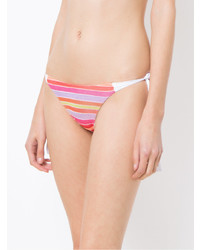Top bikini a righe orizzontali viola chiaro di Cecilia Prado