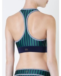 Top bikini a righe verticali blu scuro di Duskii