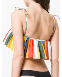 Top bikini con volant multicolore di Tory Burch