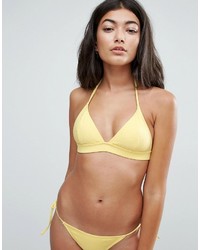 Top bikini giallo di Asos