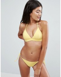 Top bikini giallo di Asos