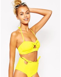 Top bikini giallo di Motel