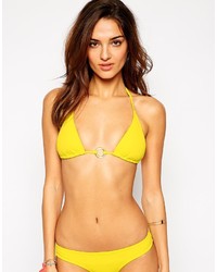 Top bikini giallo